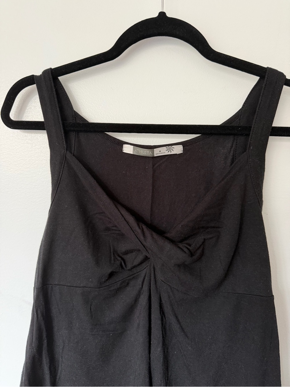 Athleta Black Twist-Front Tank Top